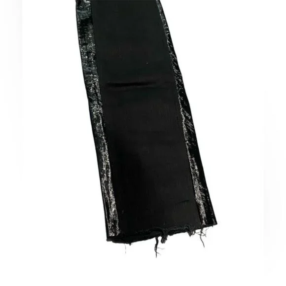 NWOT RtA Side Stripe Raw Hem Jeans in Black